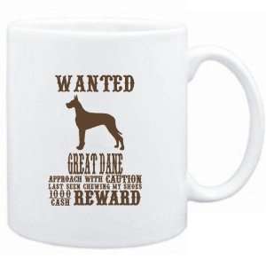  Mug White  Wanted Great Dane   $1000 Cash Reward  Dogs 