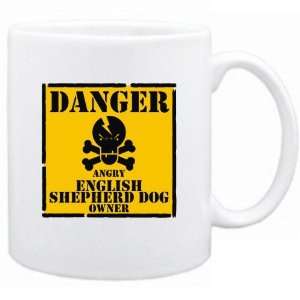  New  Danger  Angry English Shepherd Dog Owner  Mug Dog 