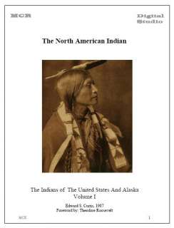 The North American Indian Vol. I Edward Curtis CD Book  