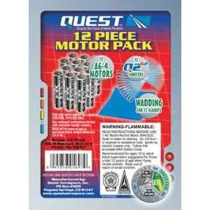  Quest A6 4 Model Rocket Motor Value 12 Pack Toys & Games