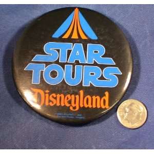  Disney Vintage Disneyland Star Wars Star Tours 2 Button 