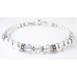  Damali .925 Sterling Silver Crystal Bracelet in Crystal 