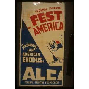 WPA Poster Federal Theatre Project presents Festival of American dance 