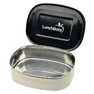  LunchBots Eco Stainless Steel Food Container, Black 