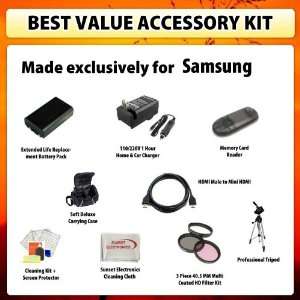 Value Accessory Kit For Samsung NX 100 NX100, NX 200 NX200, NX 10 NX10 