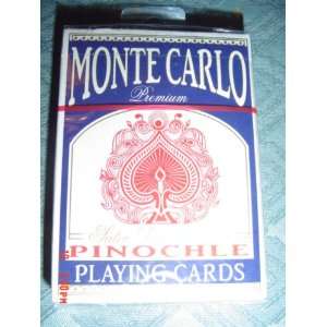   Carlo Premium Satin Linen Finish Pinochle Playing Cards Toys & Games