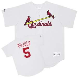  Majestic St. Louis Cardinals #5 Albert Pujols White 