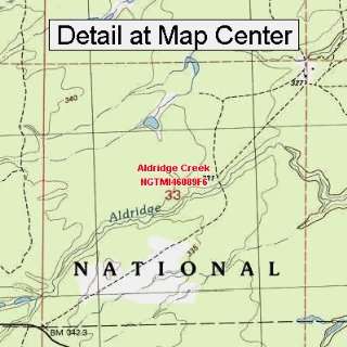  USGS Topographic Quadrangle Map   Aldridge Creek, Michigan 