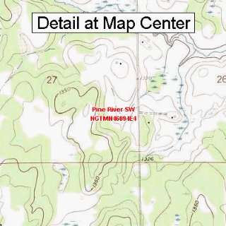USGS Topographic Quadrangle Map   Pine River SW, Minnesota (Folded 