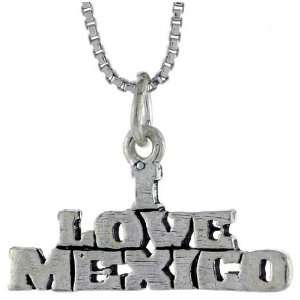  Sterling Silver I LOVE MEXICO Talking Pendant: Jewelry