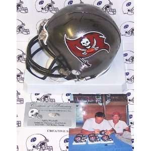 Sabby Piscatelli   Riddell   Autographed Mini Helmet   Tampa Bay Bucs