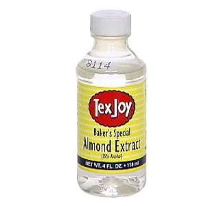 Tex Joy, Extract Almond, 4 OZ (Pack of 12)  Grocery 