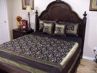   quilted indian bedding bedspread set in queen size with floral