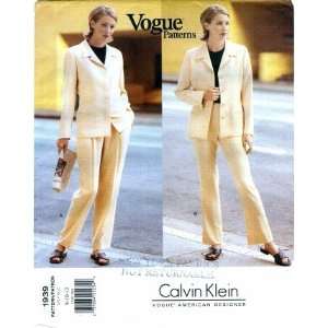   Designer Calvin Klein Misses Jacket Pants Suit Size 8   10   12: Arts