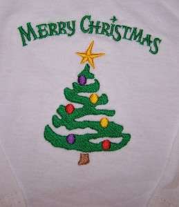 Merry Christmas & Bright Colorful Holiday Tree Long Sleeve Baby or 