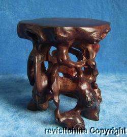 Unique Excellent Rosewood Wood Root Carving Stand  