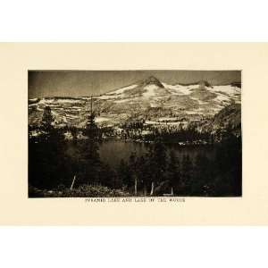  1915 Print Pyramid Lake California Desolation Wilderness 