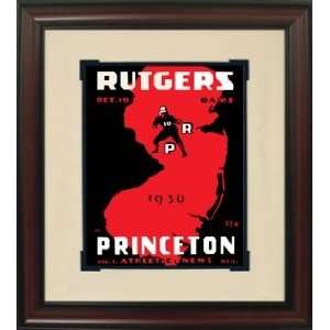  1936 Princeton vs. Rutgers Historic Football Program Cover 