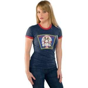   Twins Nike Womens Navy Cooperstown Balk Ringer Tee: Sports & Outdoors