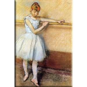  Dancer at the Barre 11x16 Streched Canvas Art by Degas 