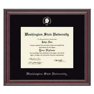   Washington State Cougars Diploma Frame Silver Emb
