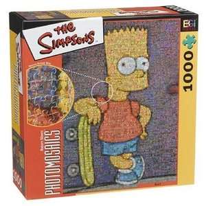  Photomosaic Puzzle featuring Bart Simpson of The Simpsons 
