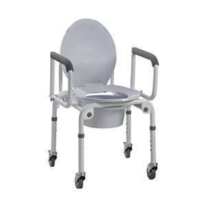  Drive Wheeled Drop Arm Commode   11101W: Health & Personal 