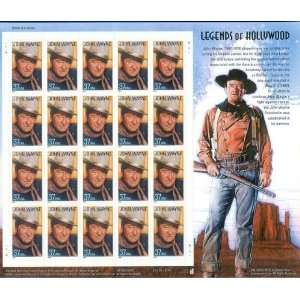   John Wayne Legends of Hollywood Sheet MNH Stamps 3876 