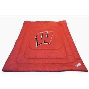 Wisconsin Badgers Locker Room Full/Queen Jersey Comforter  
