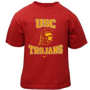 Nike USC Trojans Toddler Cardinal Mascot T shirt (2T):  