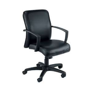  La Z Boy Leather Mid Back Chair on Wheels: Office Products