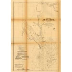  Civil War Map Preliminary chart of Port Royal entrance, Beaufort 