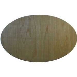  Unfinished Wood Baltic Birch Plaque, Oval 