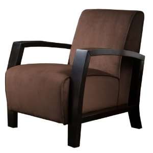  Hunter Brown Microfiber Club Chair: Furniture & Decor