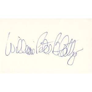  William Blatty Autographed Signature Card 