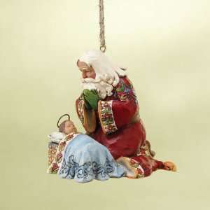  Jim Shore   Santa w/Baby Jesus ornament