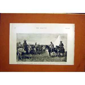  Boer War Soldier Vlaklaagte Commando Old Print 1901