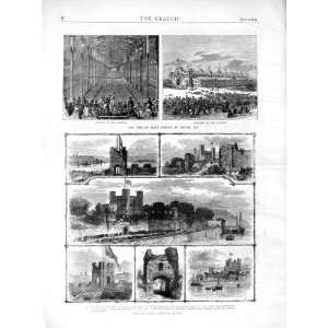 1872 Peace Jubilee Boston Rochester Castle Kent England:  