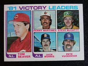 1982 TOPPS #165 81 Victory Leaders Tom Seaver  