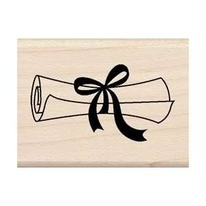    Wood Mounted Rubber Stamp   Grad Diploma: Arts, Crafts & Sewing