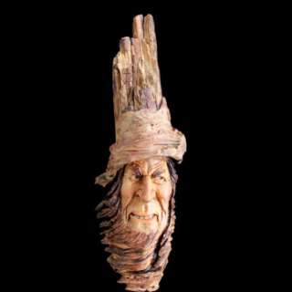 OOAK, Wood Tree Spirit, Carving, Wizard, Gnome, Cabin Decor  