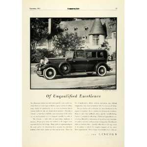  1931 Ad Antique Lincoln Brunn Brougham Luxury Automobile 