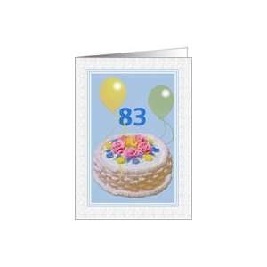  83rd Birthday Balloons Card: Toys & Games