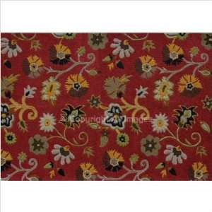  Norfolk Red Contemporary Rug Size 23 x 39
