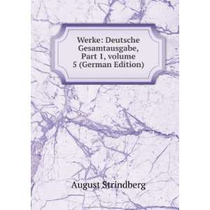   Â volume 5 (German Edition) August Strindberg  Books