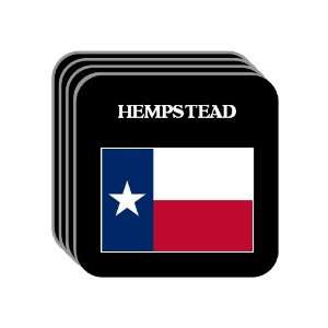 US State Flag   HEMPSTEAD, Texas (TX) Set of 4 Mini Mousepad Coasters