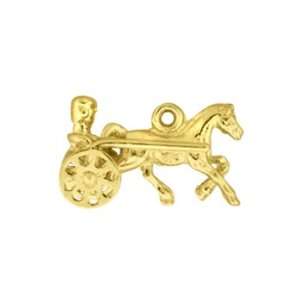  Vermeil 22K Gold on Sterling Silver Trotter Charm 