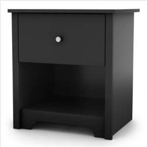  Vito Transitional Night Stand in Solid Black 3170062 