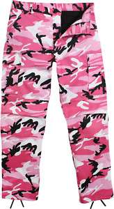 Pink Camouflage Military Trouser Army Camo Style BDU Pants  