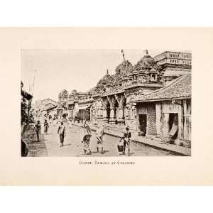  1924 Print Hindu Temple Colombo Sri Lanka Kovil Street 